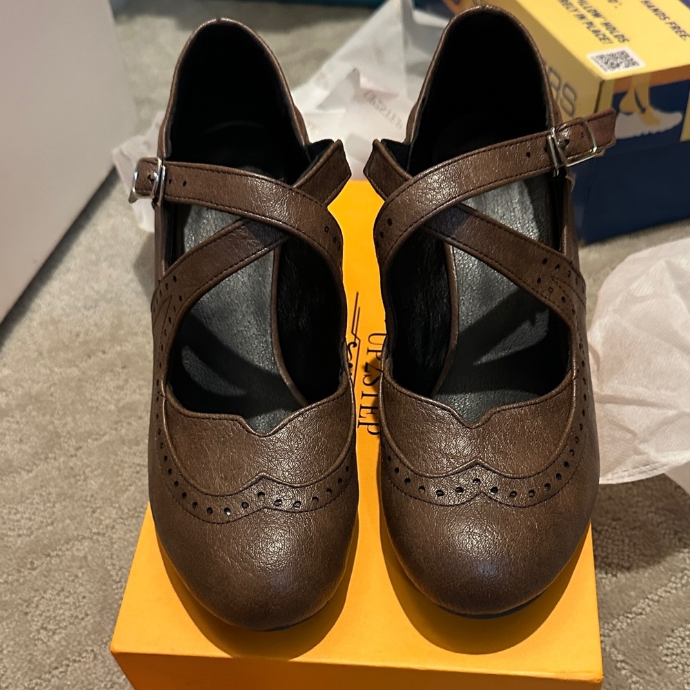 Brown Mary Jane’s. NWT